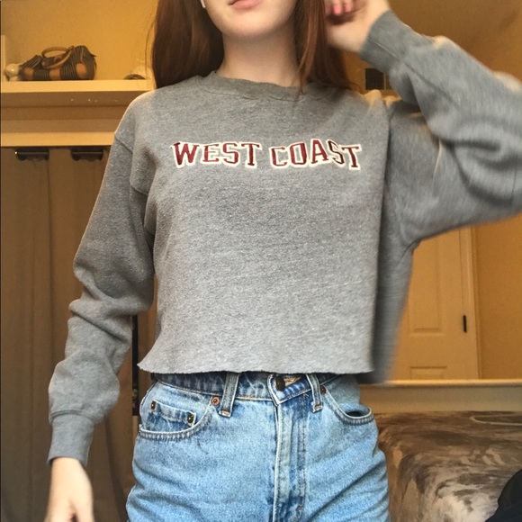 Brandy Melville Tops - john halt west coast cropped crew neck